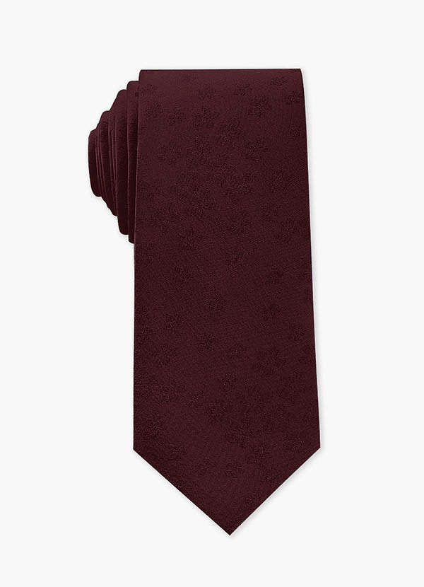 front Cravate fine en jacquard