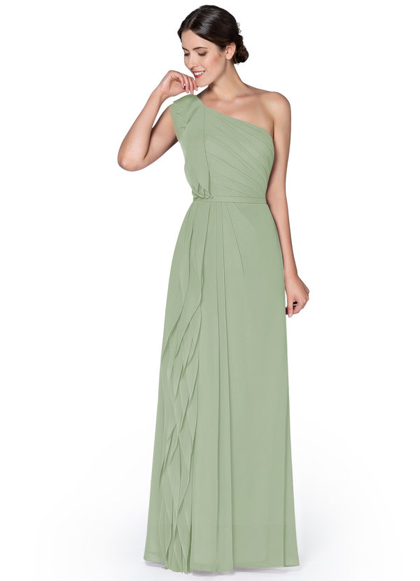 Azazie Sharon Bridesmaid Dress - Dusty Sage | Azazie