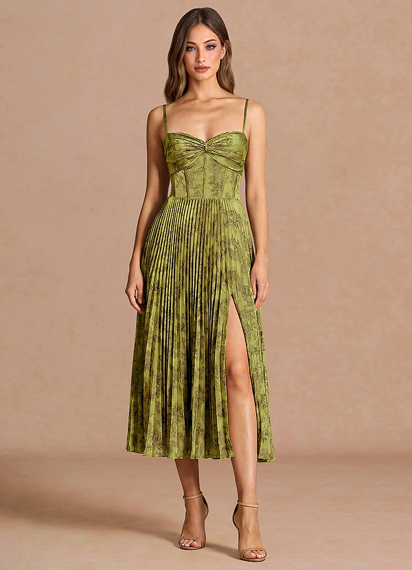 Abito Midi Marrone Muschio Vesper image1