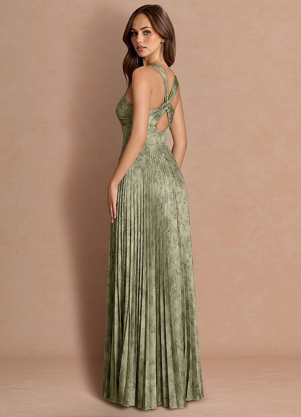 Tatiana Platinum Teal Maxi Dress image1