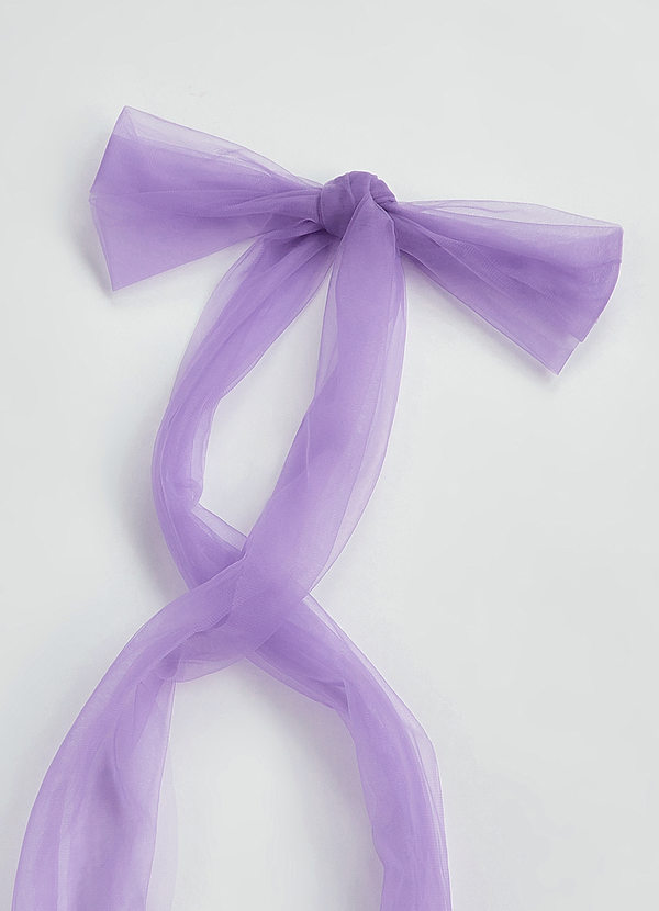 front Matching Color Tulle Bow Sash
