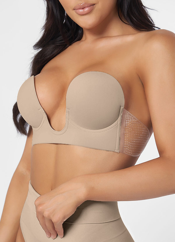 front Strapless Backless Plunge Bra