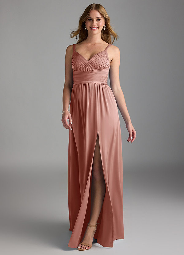 Azazie Chanel Dusty Rose Bridesmaid Dresses Azazie