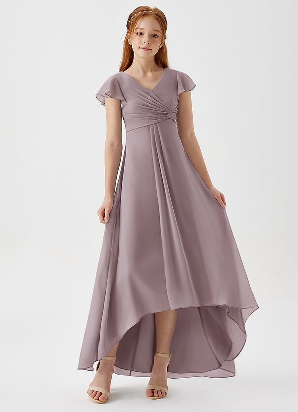Azazie Breanne Junior Dusk A-Line Chiffon Dress image1