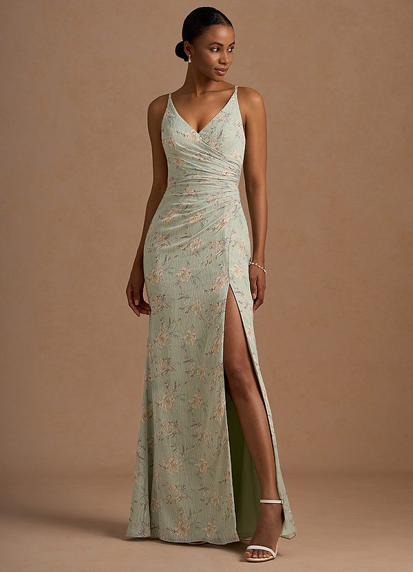 Aveline Menta Multi Vestido largo image1