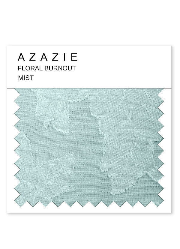 front Azazie Mist Floral Burnout Swatch