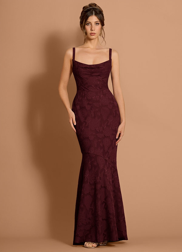 Aubrey Wine Maxi Dress image1