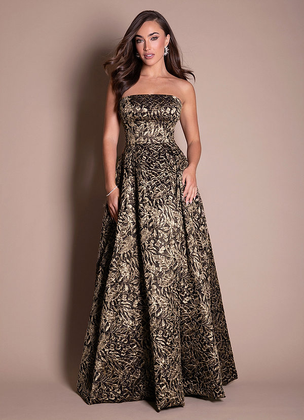 Maxi jurk Valeri Ebbenhout Goud image1