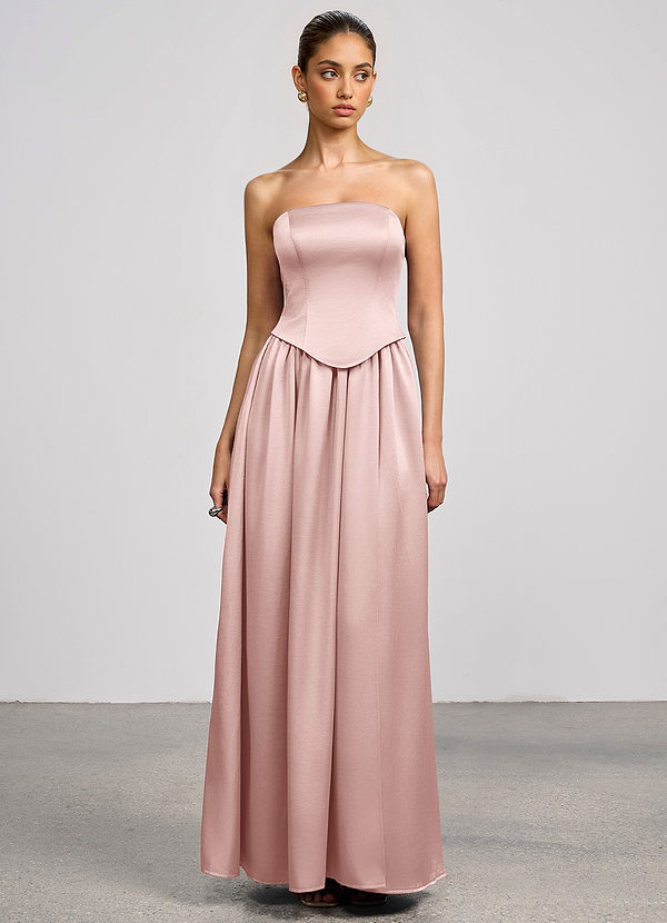 Robe Longue Rose Clair Romilly image1