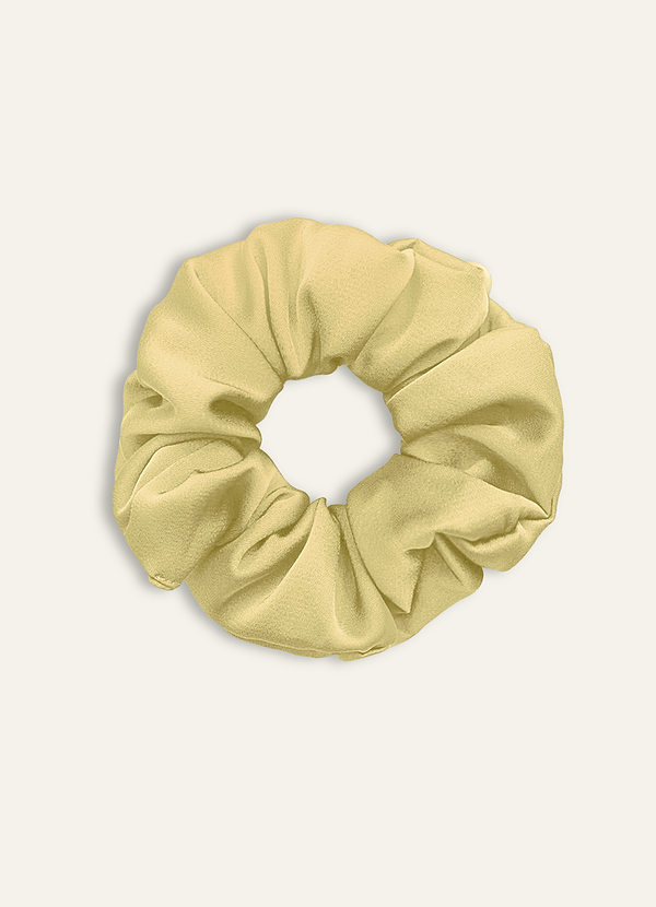 front Paquete de 3 coleteros elásticos de satén para dama de honor de gran tamaño a juego