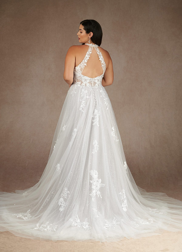 Azazie Dysis Wedding Dress back