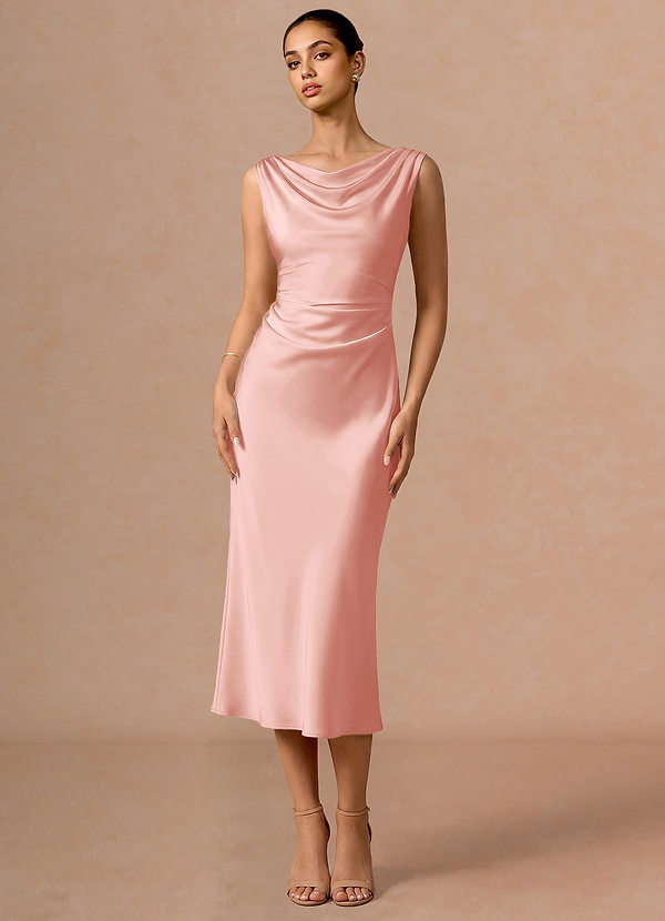 Evarine Haze Pink Midi Dress image1