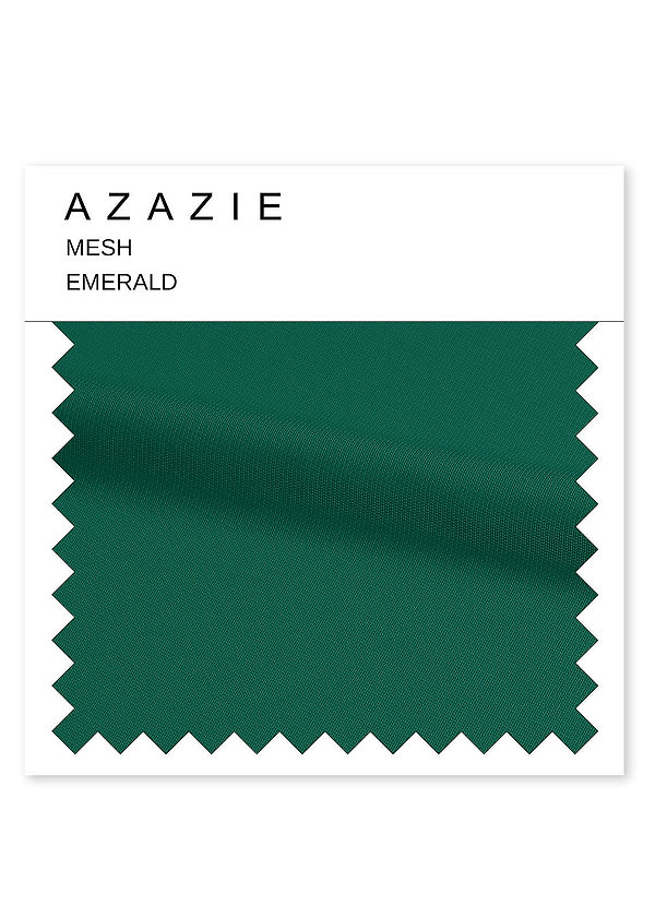 front Azazie Emerald Mesh Swatch