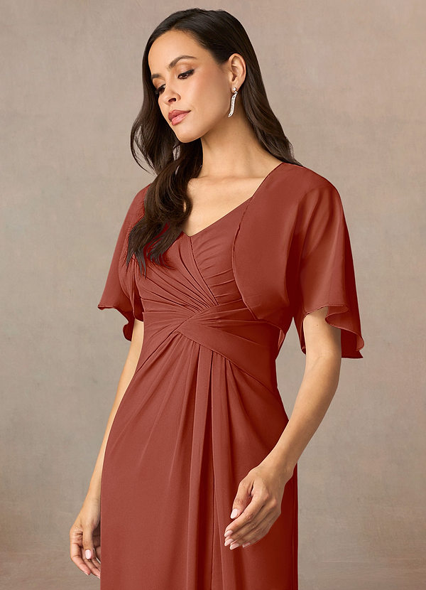 front Azazie Matching Color Salome Chiffon Wrap