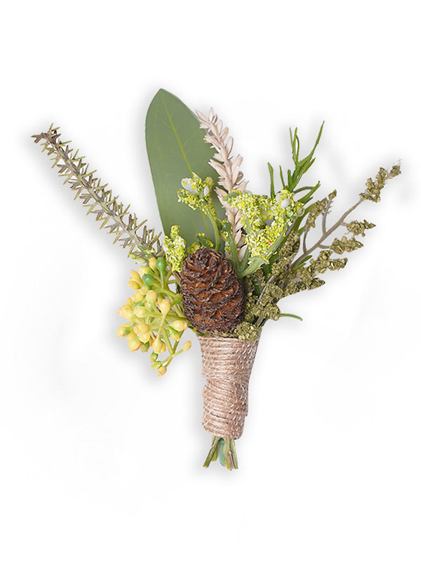 front Winter Forest Boutonniere