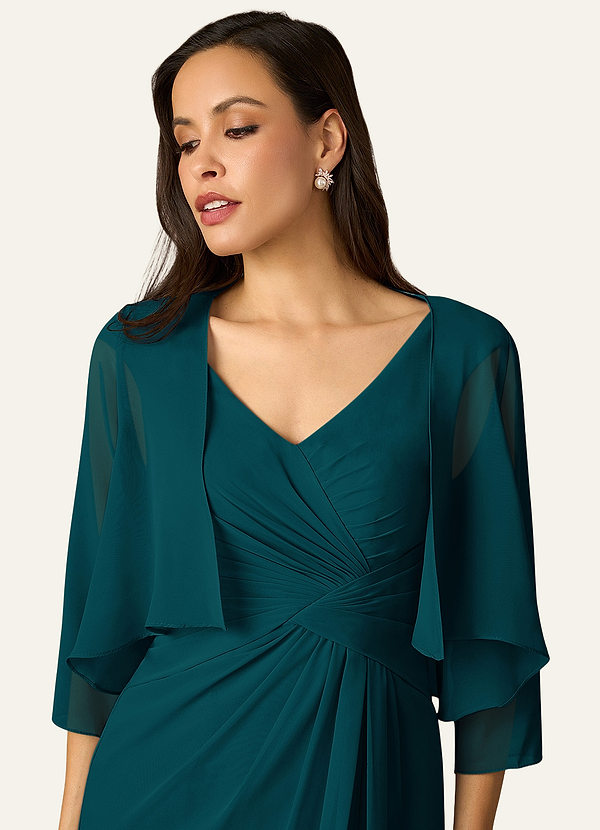 front Azazie Bijpassende Kleur Fisher Chiffon Omslagdoek