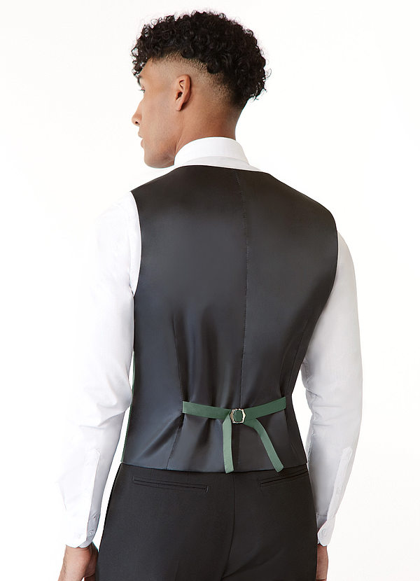 back Gentlemen's Collection Modern Matte Satin Vest