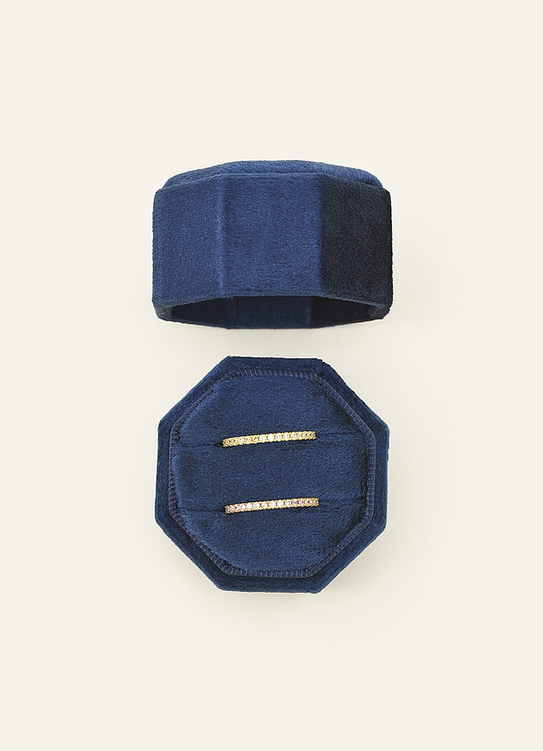 front Wedding Day Velvet Ring Box