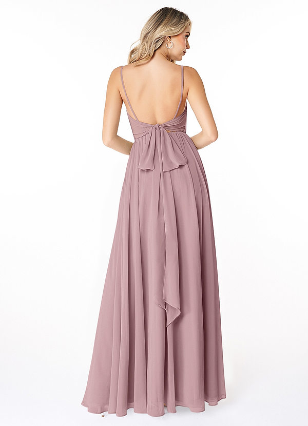 Azazie Gracie Bridesmaid Dresses A-Line Pleated Chiffon Floor-Length Dress image2