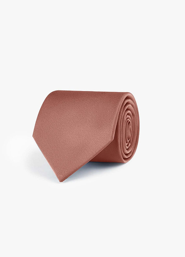 front Corbata ancha de satén elástico
