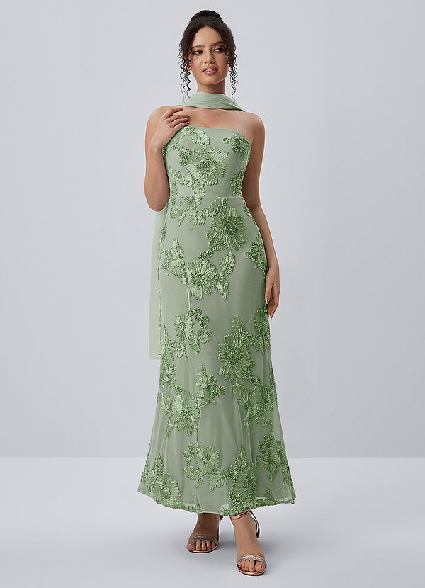 Esperanza Verstandig Stretch maxi-jurk met 3D-bloemen en kant image1