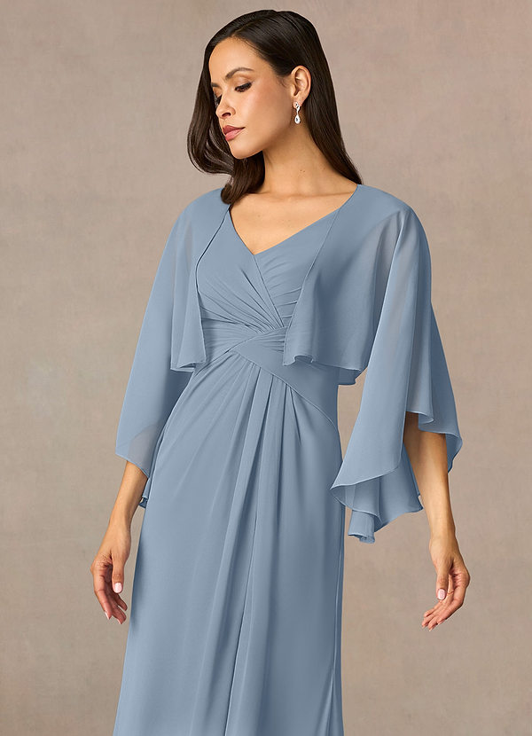 front Azazie Deborah Chiffon Wrap