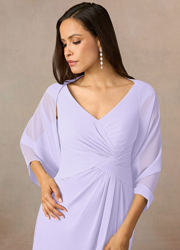 front Azazie Matching Color Sarah Chiffon Wrap