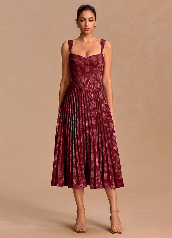 Ottilie Wine Midi Dress image1