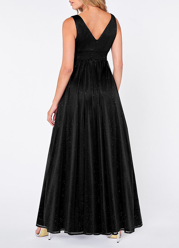 back Samoset Black Glitter Maxi Dress
