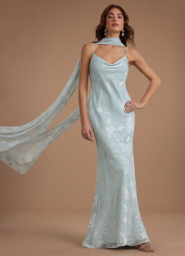 Yulia 미스트 블루 맥시 드레스 image1