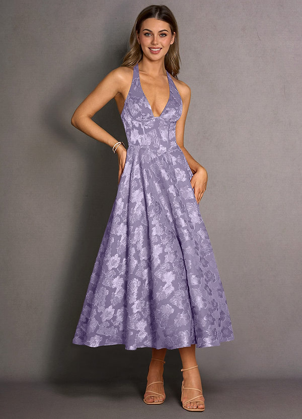 Isabeau Lilac Midi Dress image1