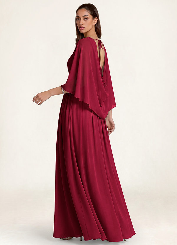 Azazie Matching Color Classic Chiffon Shawl front