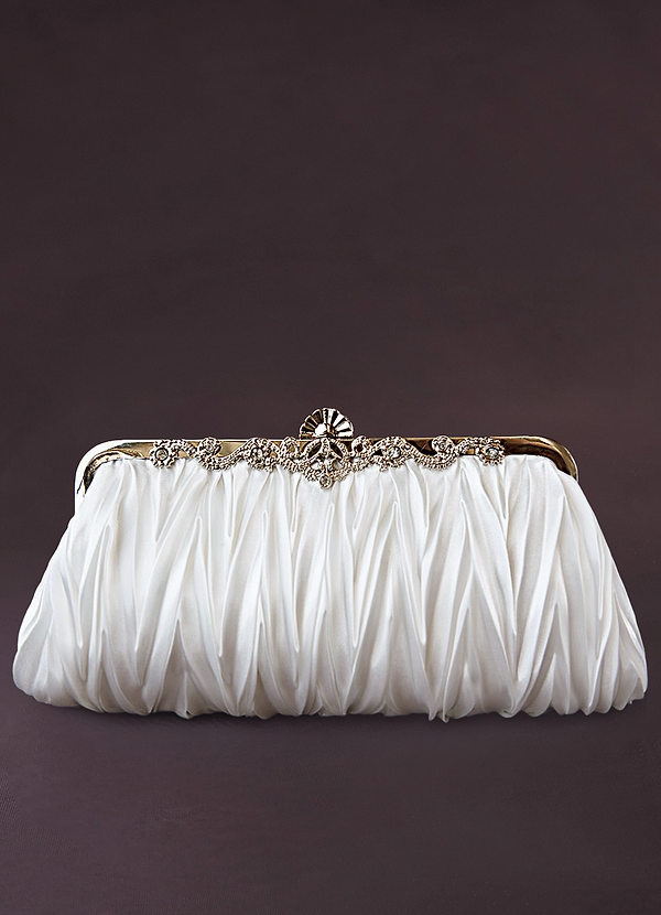 front Gorgeous Pleated Clutch Bag