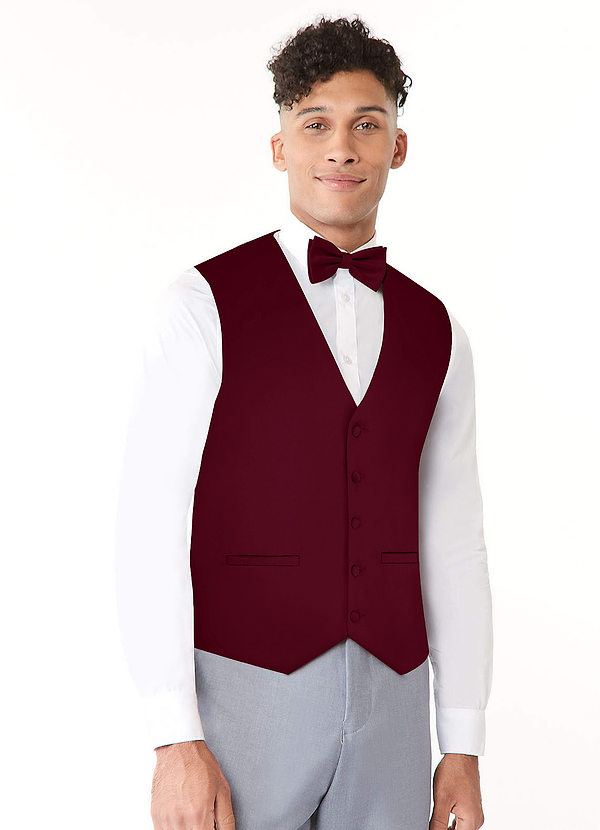 front Stretch Satin Vest