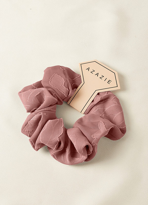 front Matching Color Bridesmaid Floral Burnout Over Size Scrunchie Set