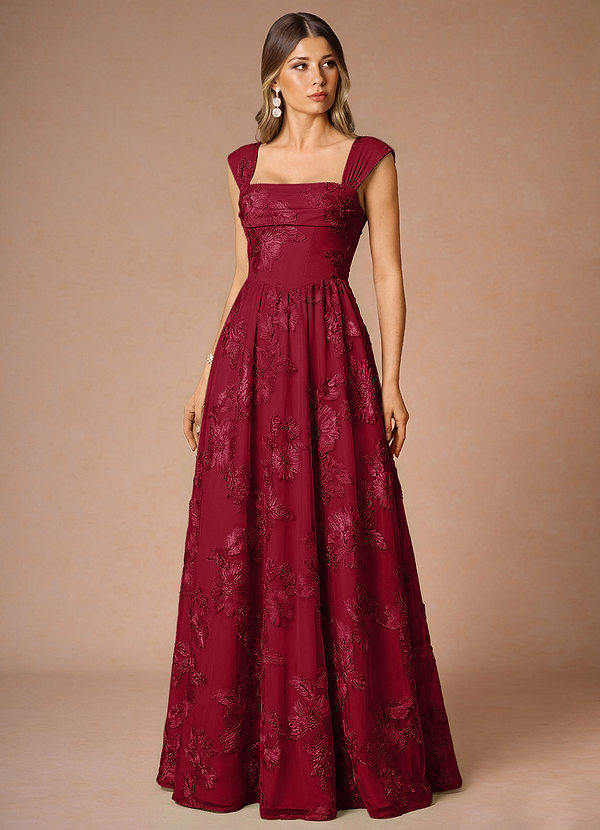 Hazel Burgundy Maxi Dress image1