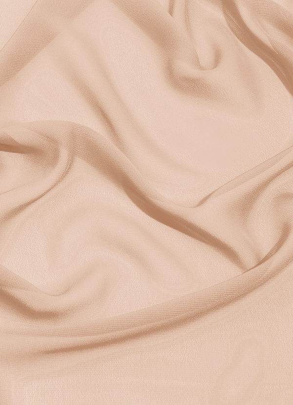 front Azazie English Rose Chiffon Fabric By the Yard