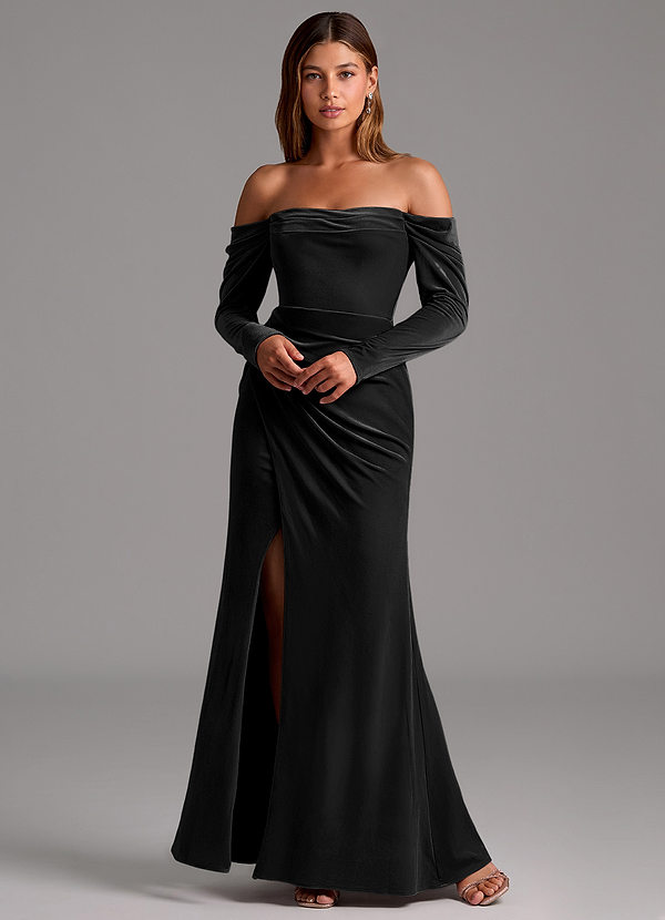 Robe Longue Noir Meredith image1