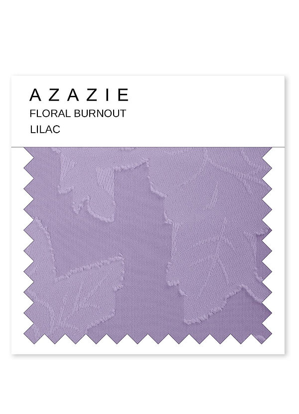 front Azazie Flieder Floral Burnout Swatch