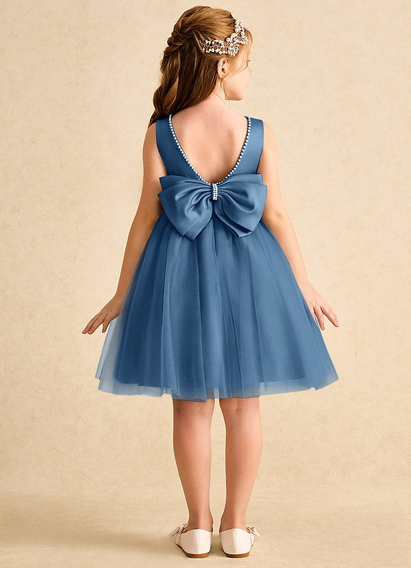 Azazie Jani Flower Girl Dresses Twilight A-Line Bow Tulle Dress image1