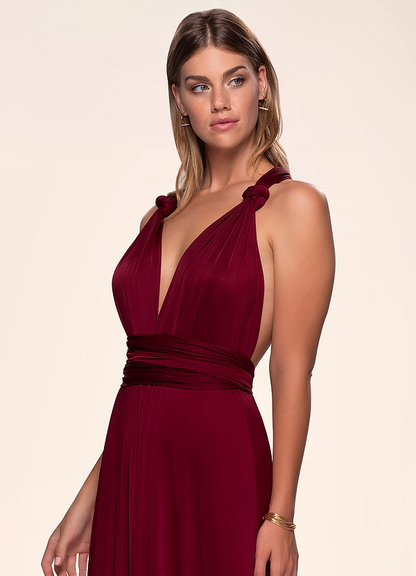 burgundy maxi dress