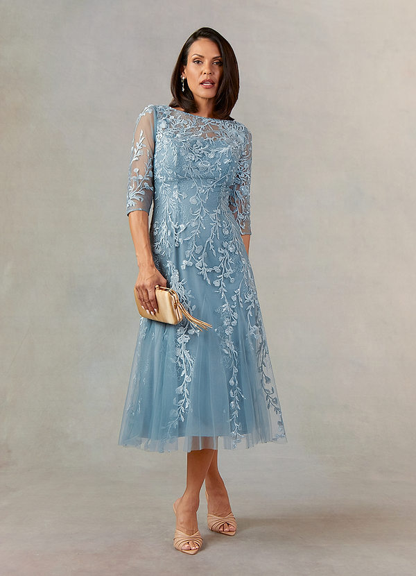 Dusty Blue Upstudio Visalia Mother of the Bride Dresses Azazie