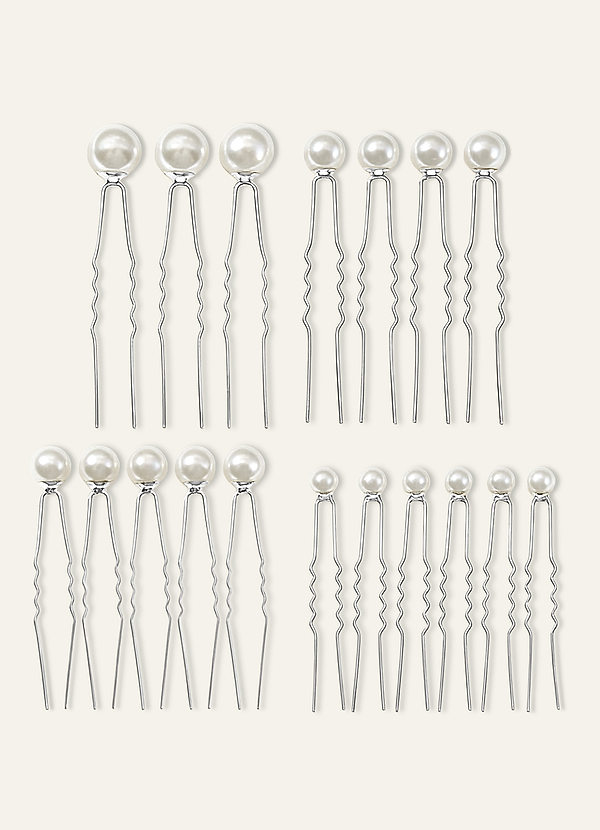 front Singular Pearl Hairpins 18pic Set