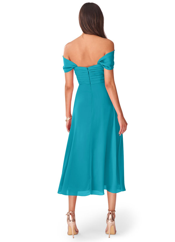 Jade Tea Length Bridesmaid Dresses Starting at $79 | Azazie