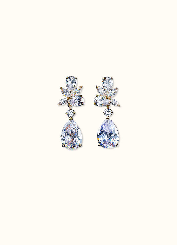 front Boucles D'Oreilles Reine Des Neiges