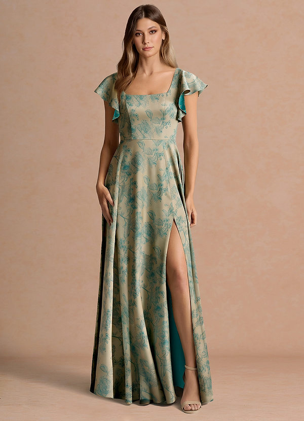Bondi Platinum Teal Maxi Dress image1