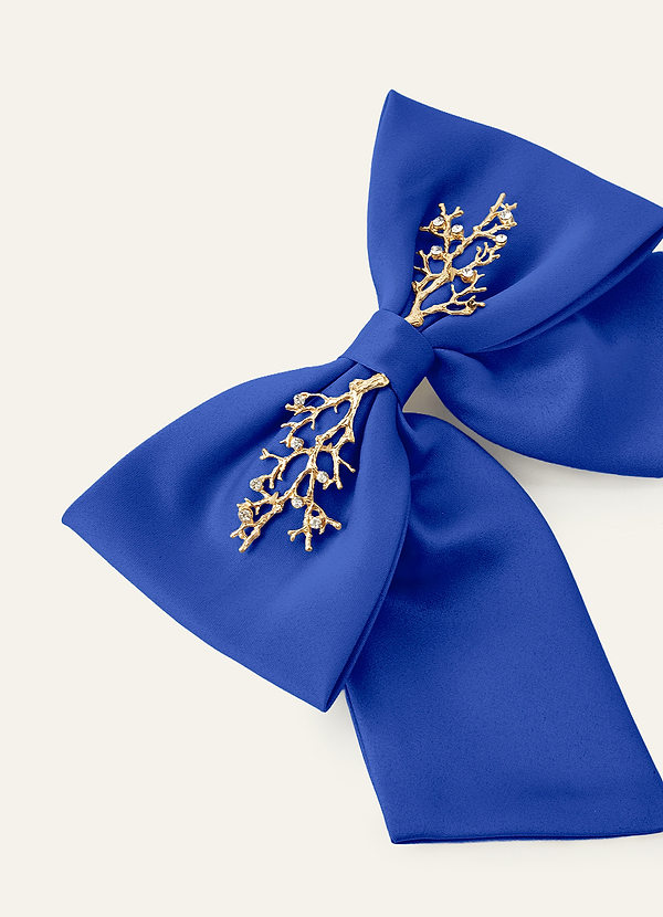 front Matching Color Metal Branch Bow Hair Clip