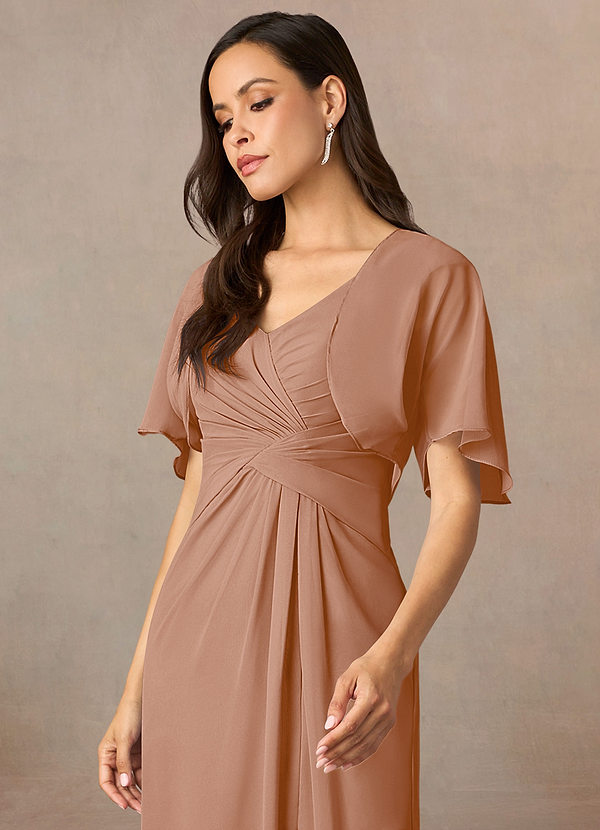 front Azazie Bijpassende Kleur Salome Chiffon Wrap