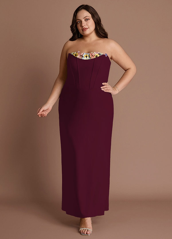 Maxi jurk Liliah Merlot image1