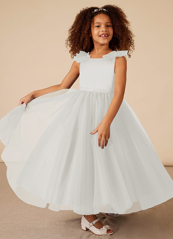 front Azazie Dolly Flower Girl Dress